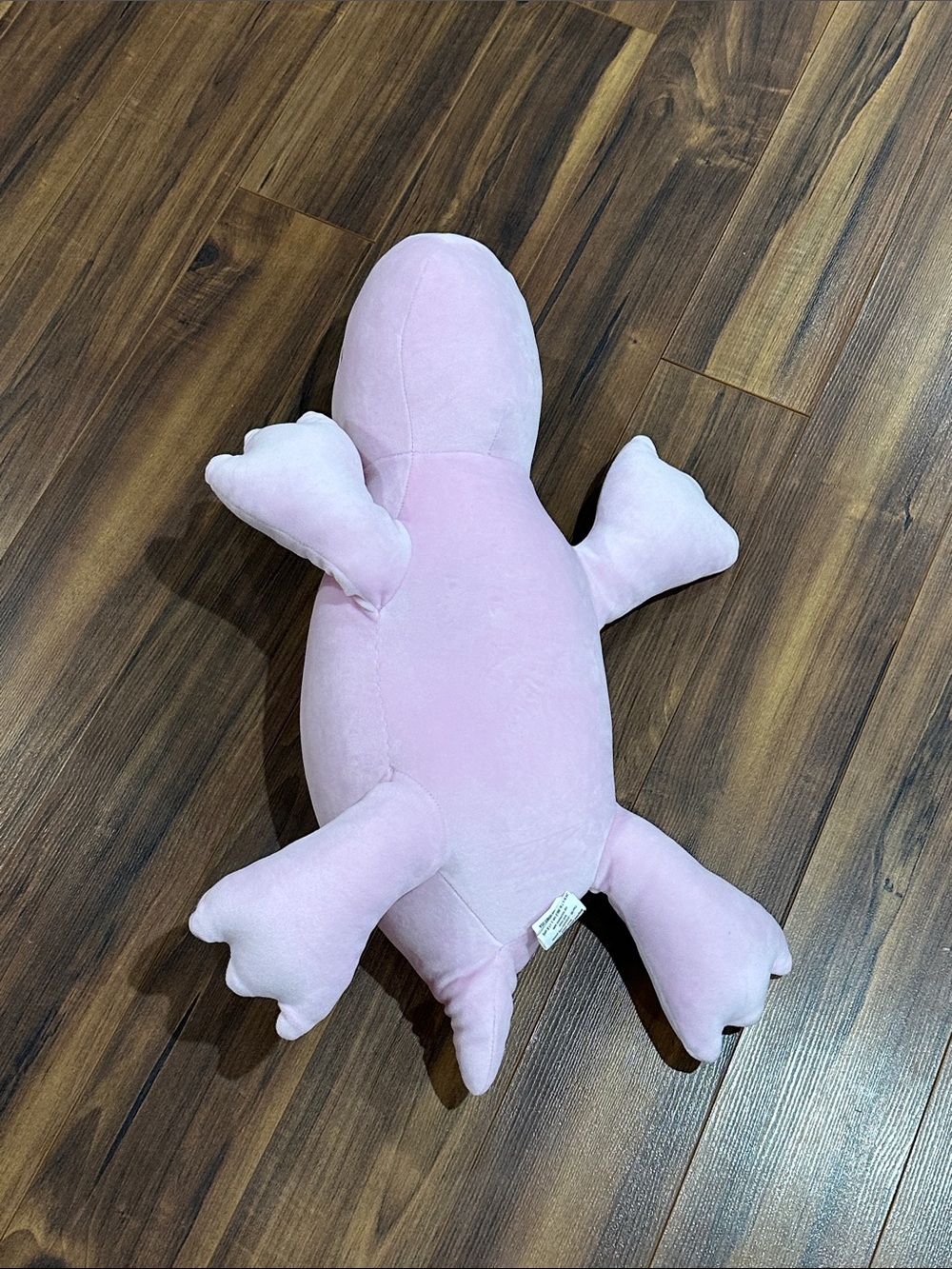 Plush Pink Dinosaur Weighted Stuffed Animal - Picture 3 of 3